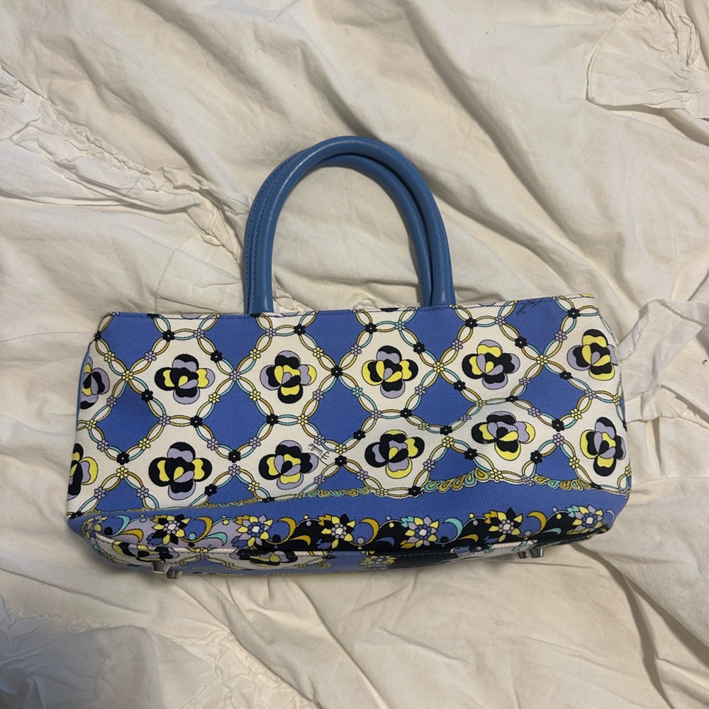 Emilio Pucci Canvas East West Bag